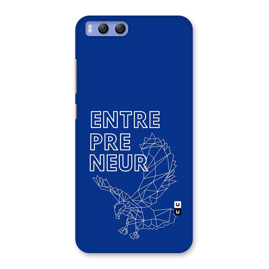 Blue Entrepreneur Back Case for Xiaomi Mi 6