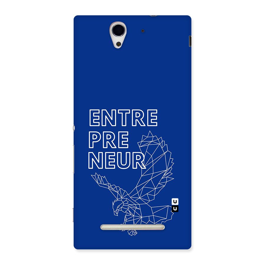 Blue Entrepreneur Back Case for Xperia C3