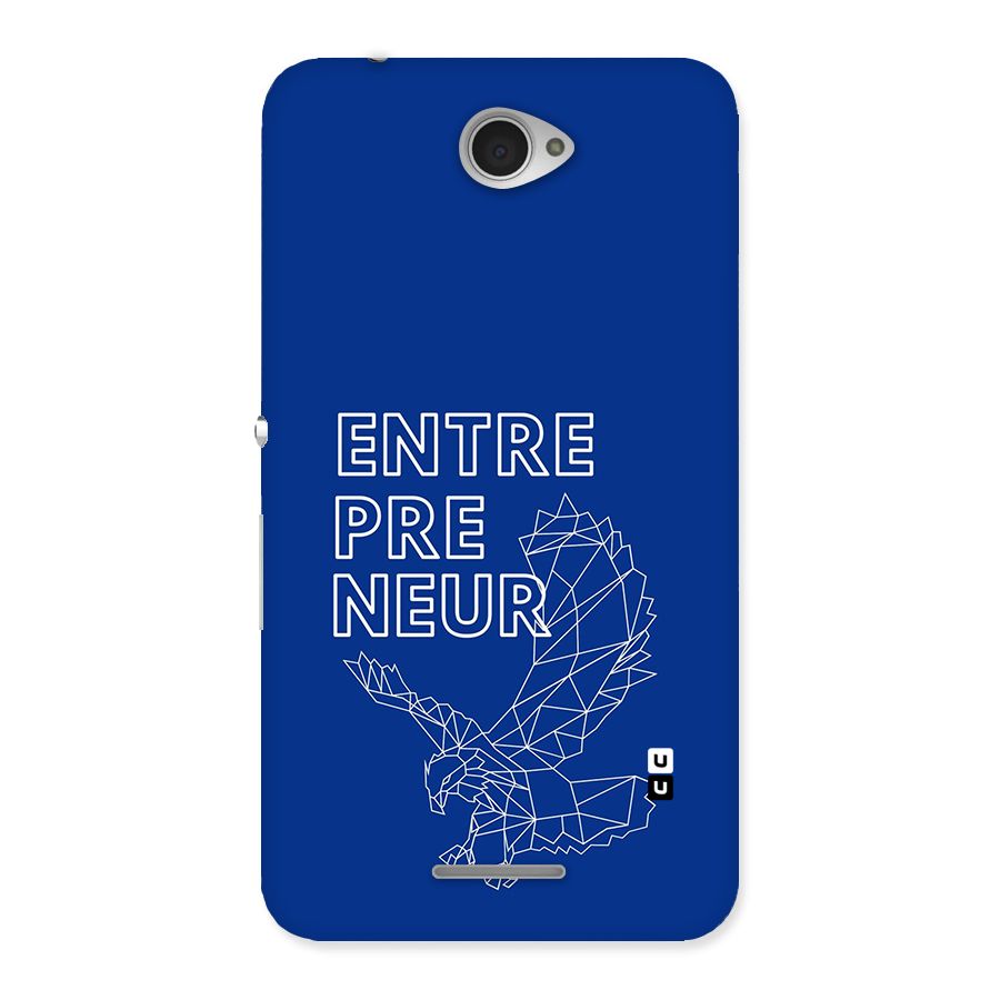 Blue Entrepreneur Back Case for Xperia E4