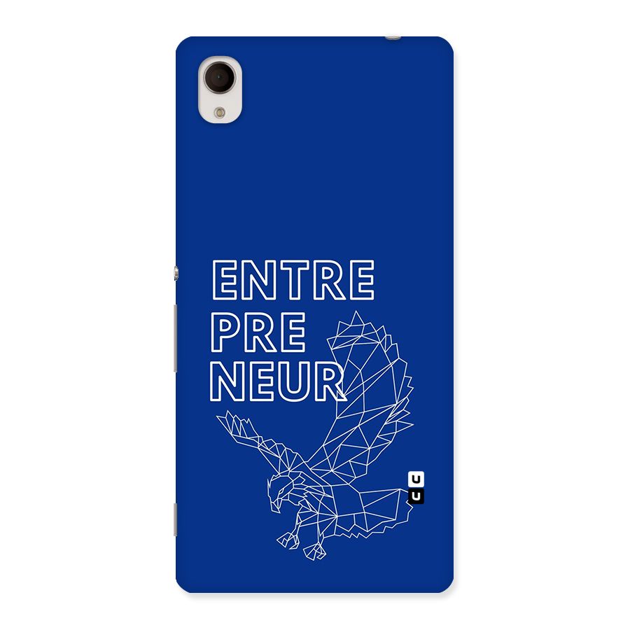 Blue Entrepreneur Back Case for Xperia M4