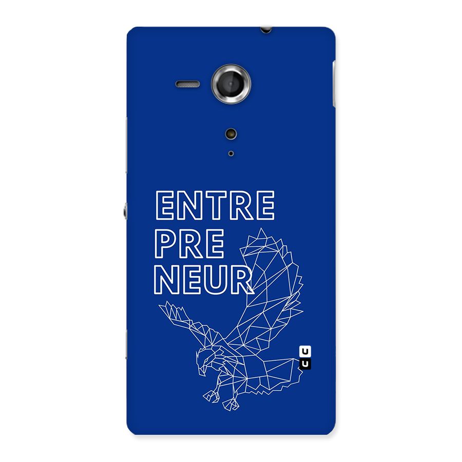 Blue Entrepreneur Back Case for Xperia Sp