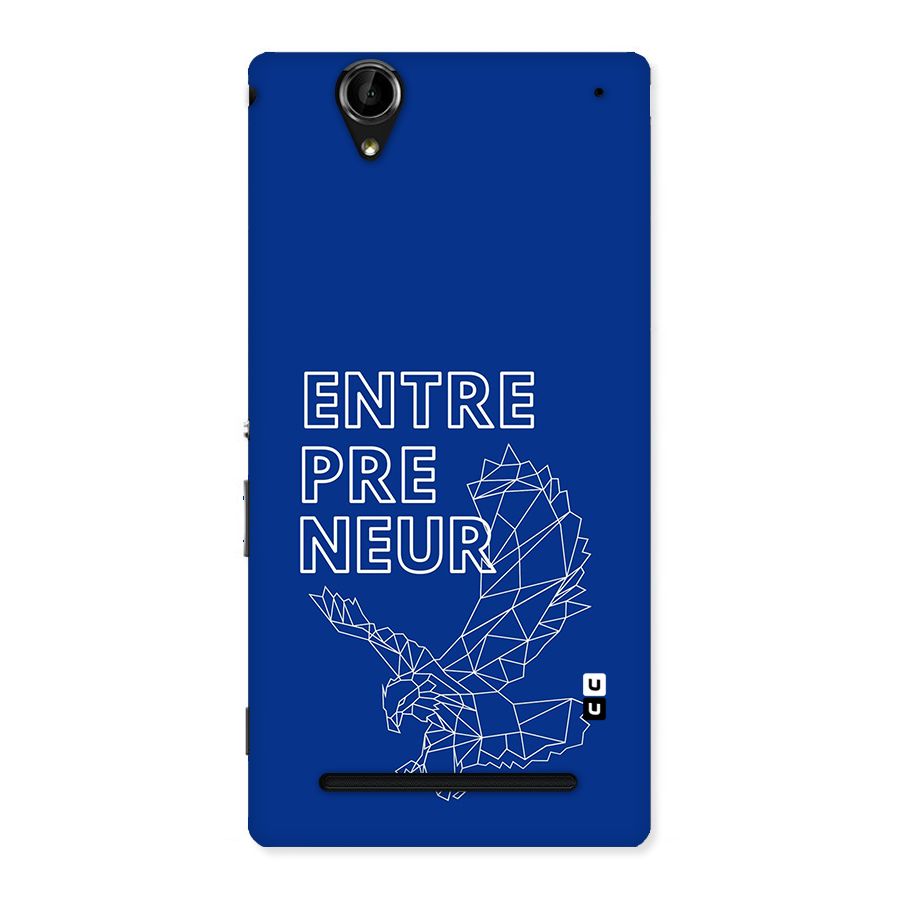 Blue Entrepreneur Back Case for Xperia T2