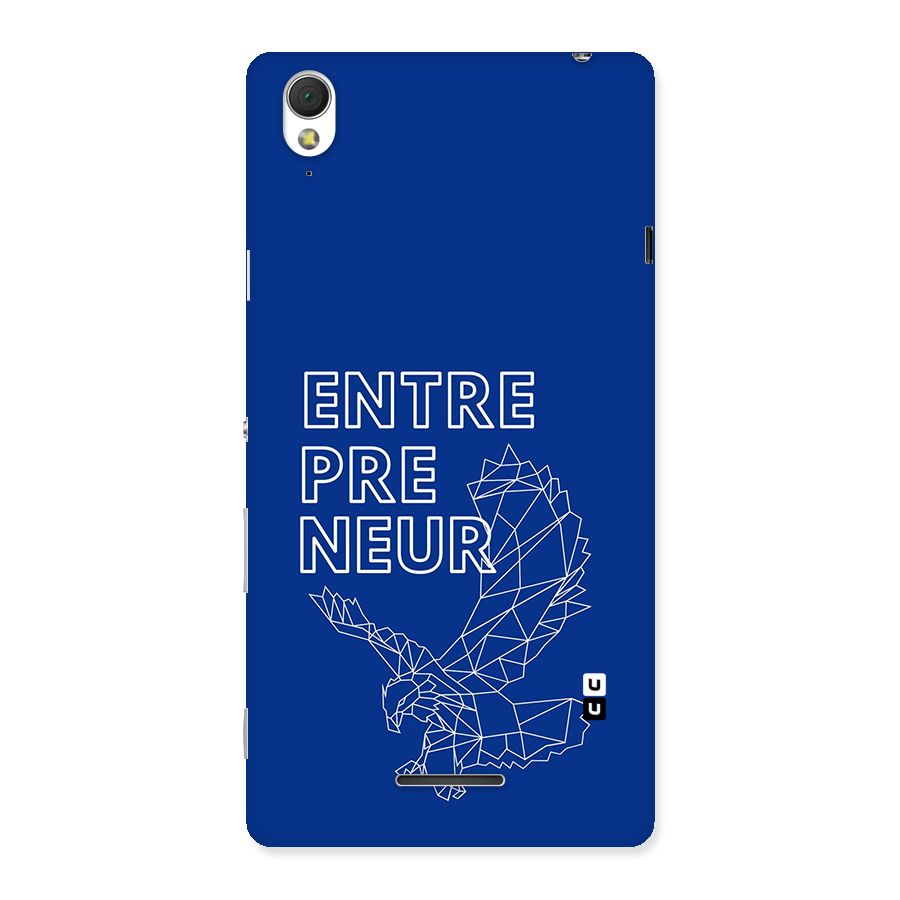 Blue Entrepreneur Back Case for Xperia T3