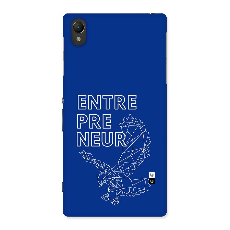 Blue Entrepreneur Back Case for Xperia Z1