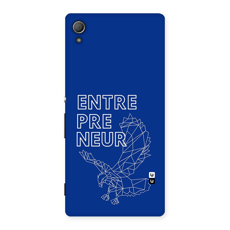 Blue Entrepreneur Back Case for Xperia Z3 Plus