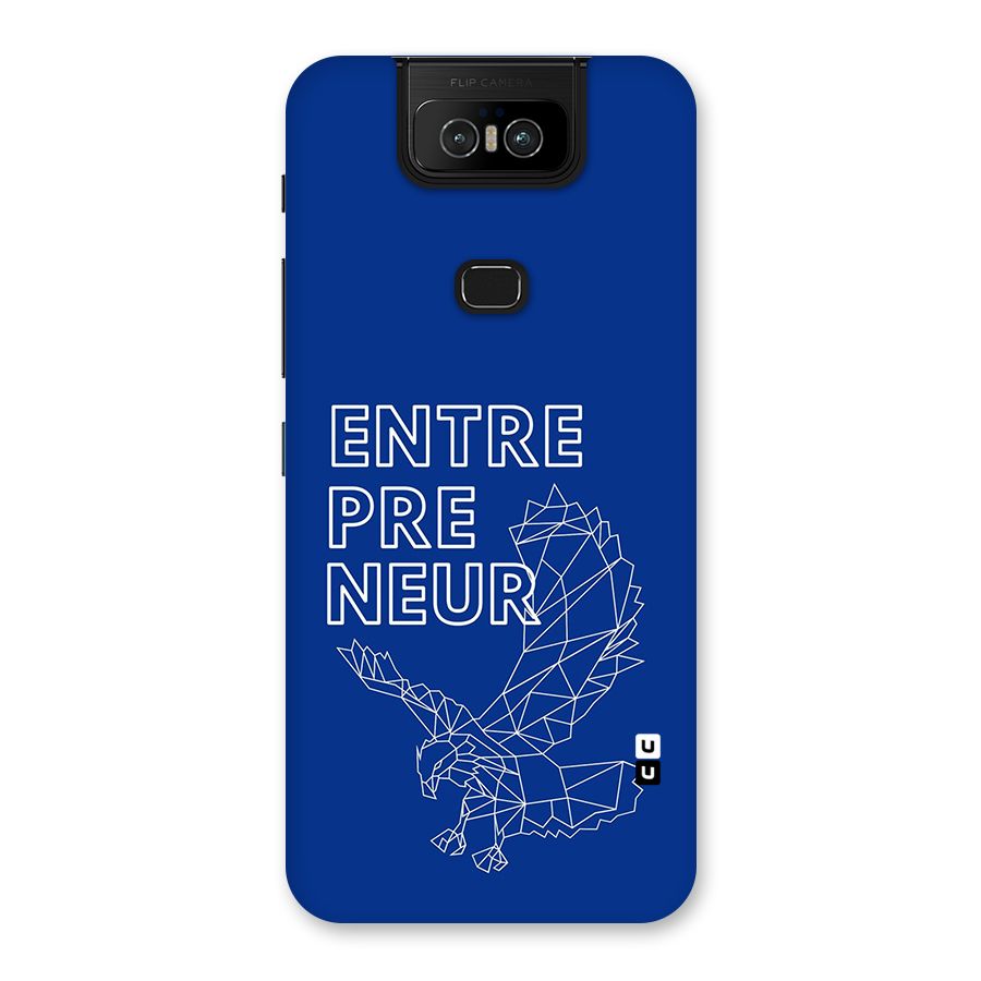 Blue Entrepreneur Back Case for Zenfone 6z