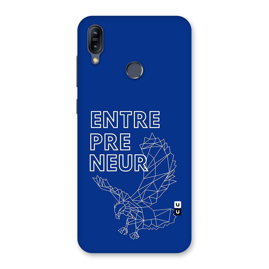 Blue Entrepreneur Back Case for Zenfone Max M2