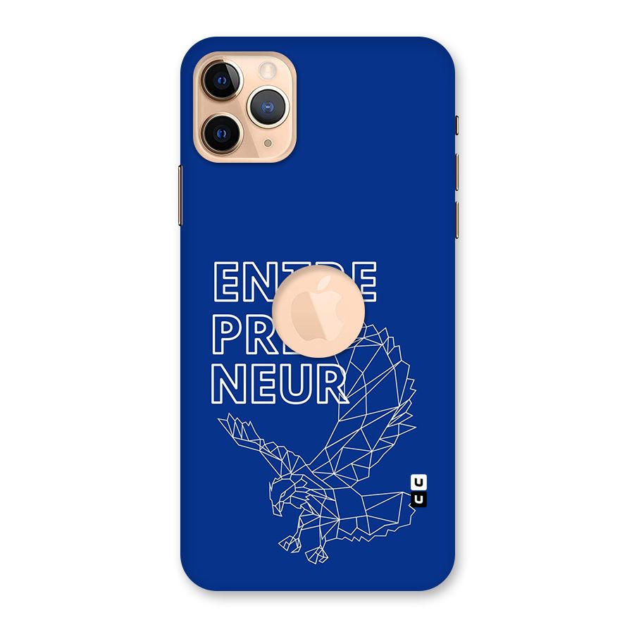 Blue Entrepreneur Back Case for iPhone 11 Pro Max Logo Cut