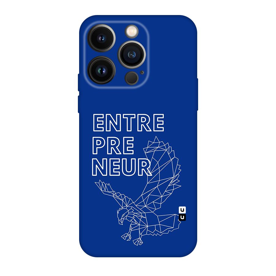 Blue Entrepreneur Back Case for iPhone 14 Pro