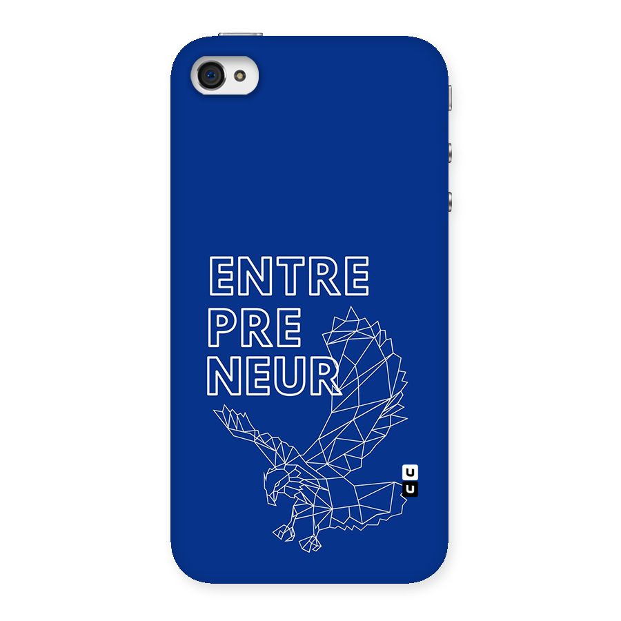 Blue Entrepreneur Back Case for iPhone 4 4s