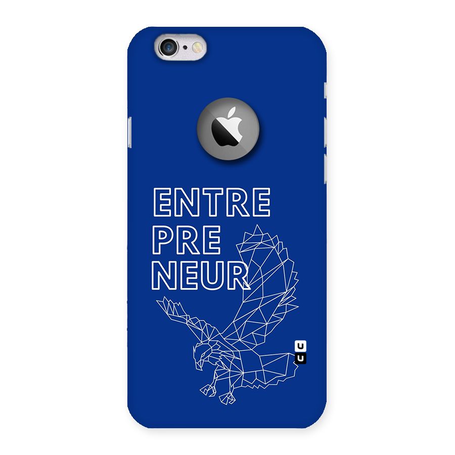 Blue Entrepreneur Back Case for iPhone 6 Logo Cut