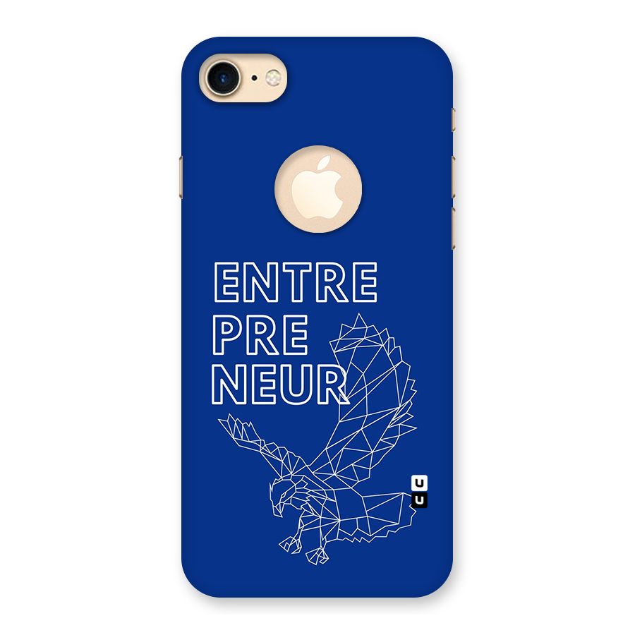 Blue Entrepreneur Back Case for iPhone 7 Logo Cut
