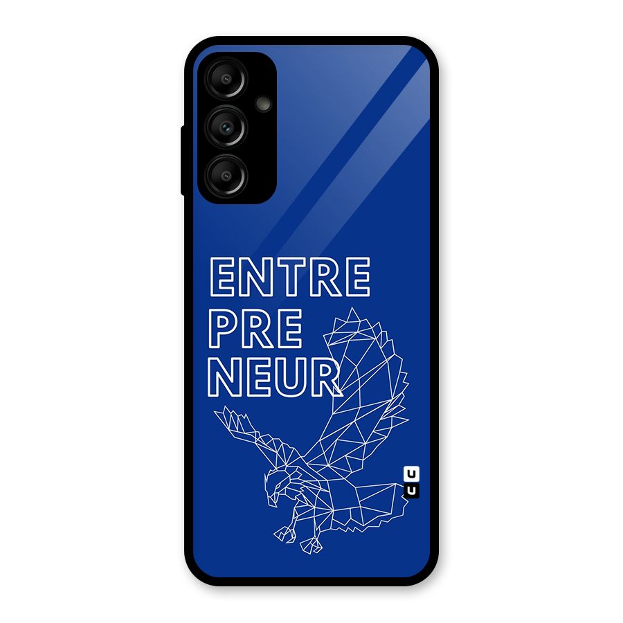 Blue Entrepreneur Glass Back Case for Galaxy A14 5G