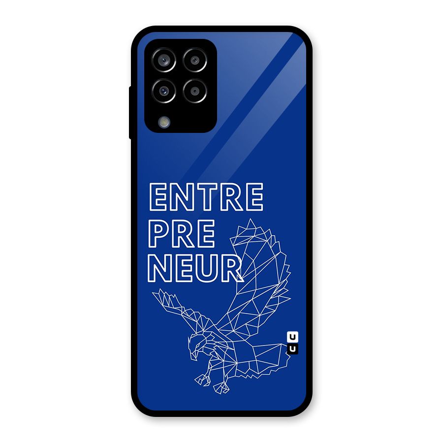 Blue Entrepreneur Glass Back Case for Galaxy M33