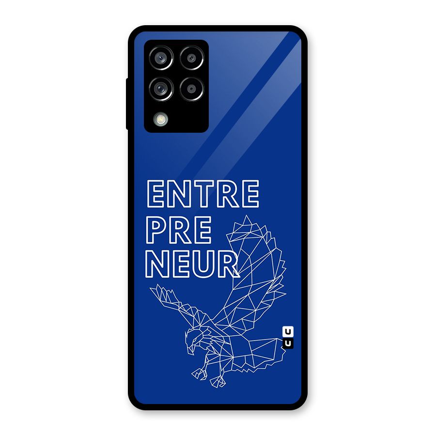 Blue Entrepreneur Glass Back Case for Galaxy M53 5G