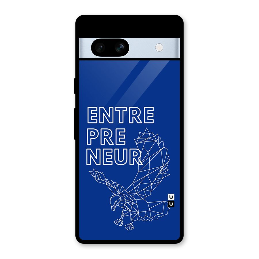 Blue Entrepreneur Glass Back Case for Google Pixel 7a