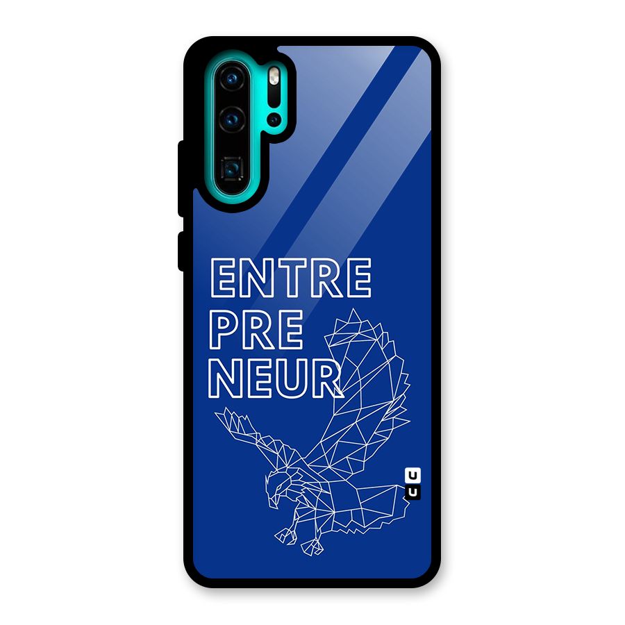 Blue Entrepreneur Glass Back Case for Huawei P30 Pro