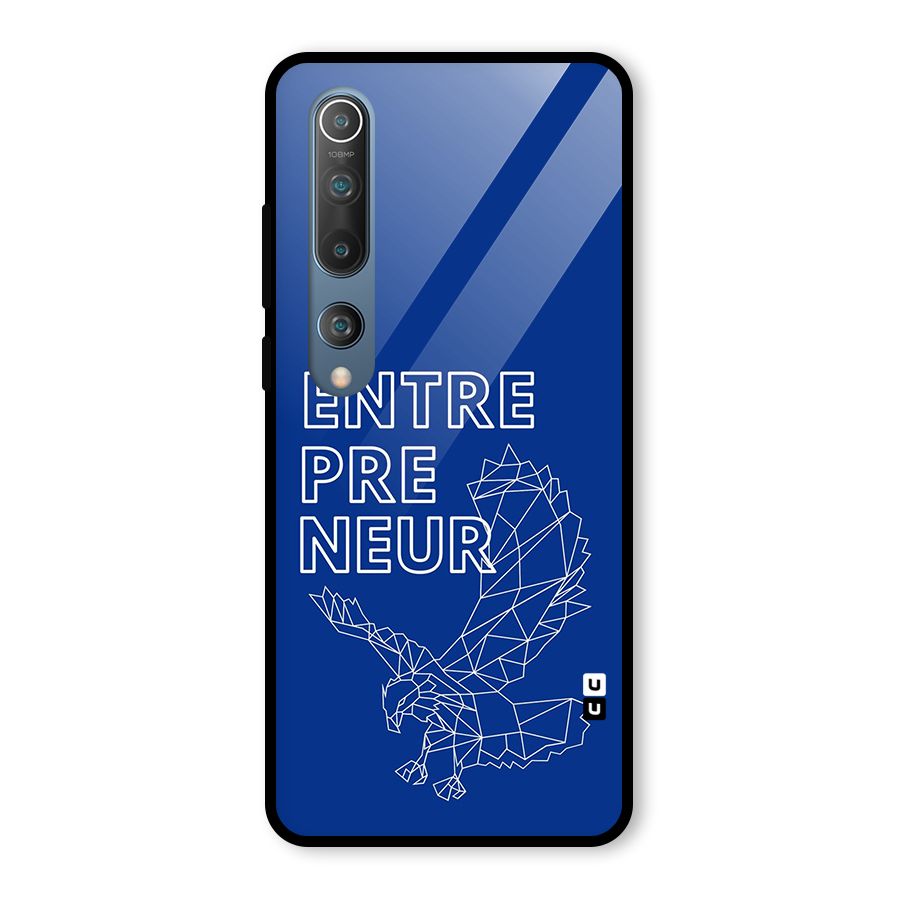 Blue Entrepreneur Glass Back Case for Mi 10