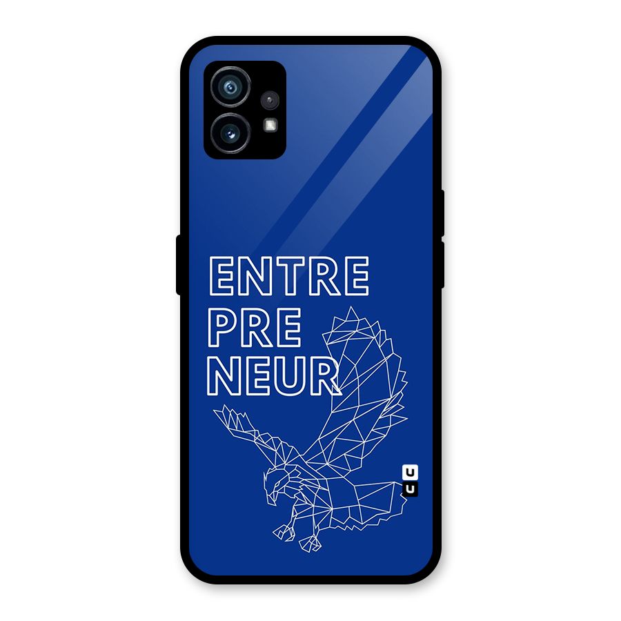 Blue Entrepreneur Glass Back Case for Nothing Phone 1