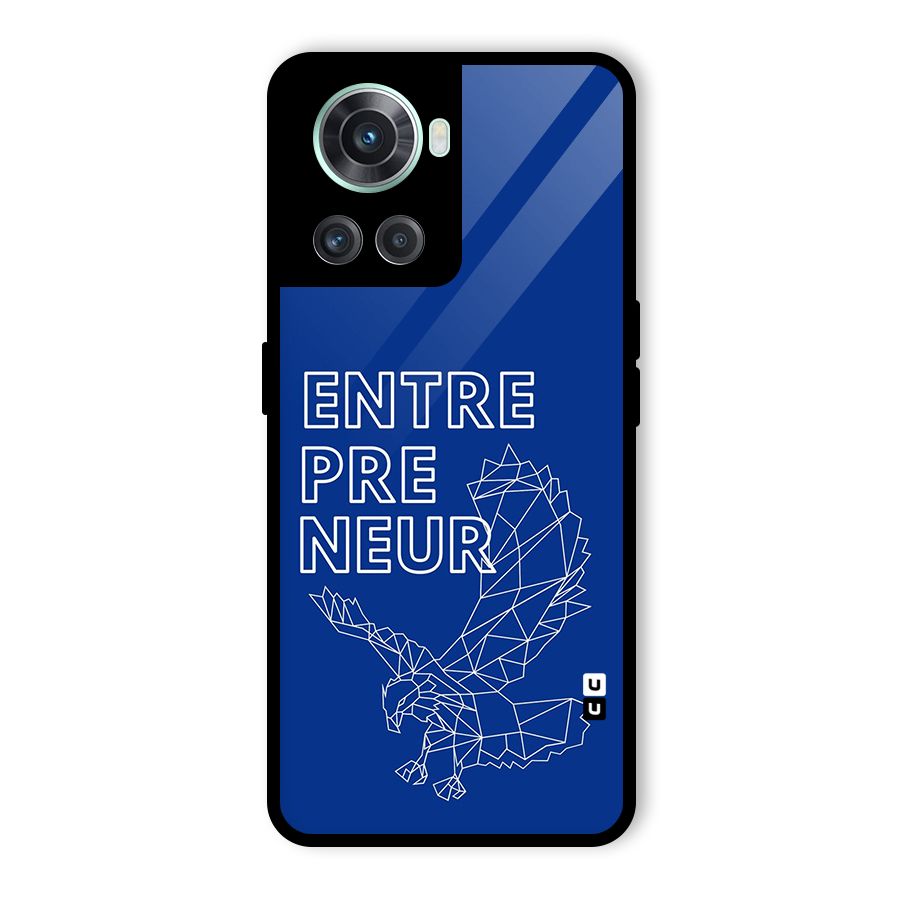 Blue Entrepreneur Glass Back Case for OnePlus 10R