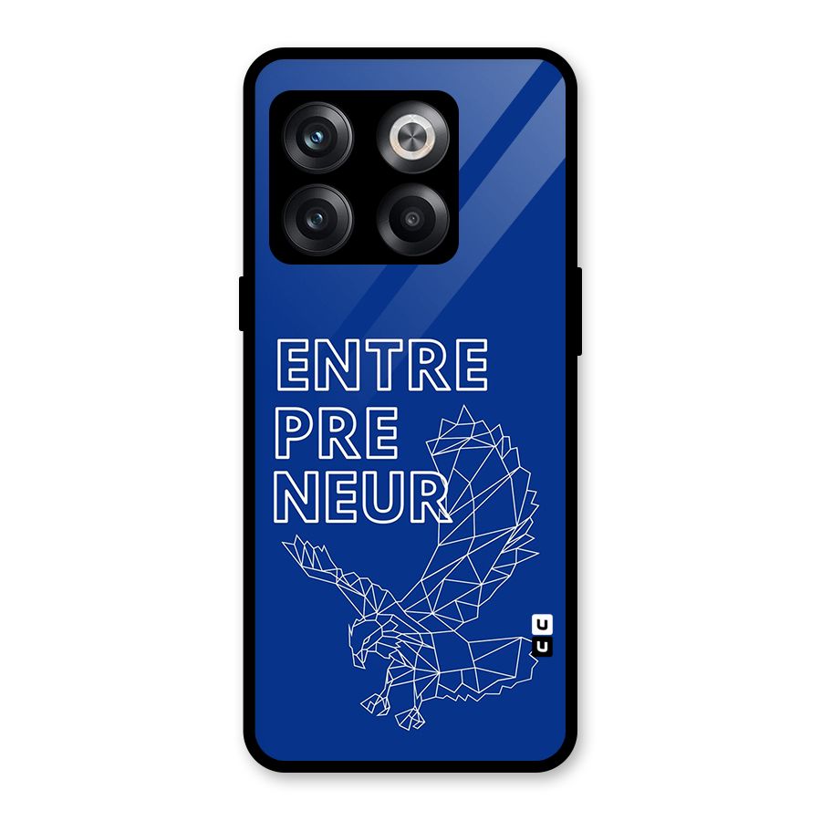 Blue Entrepreneur Glass Back Case for OnePlus 10T