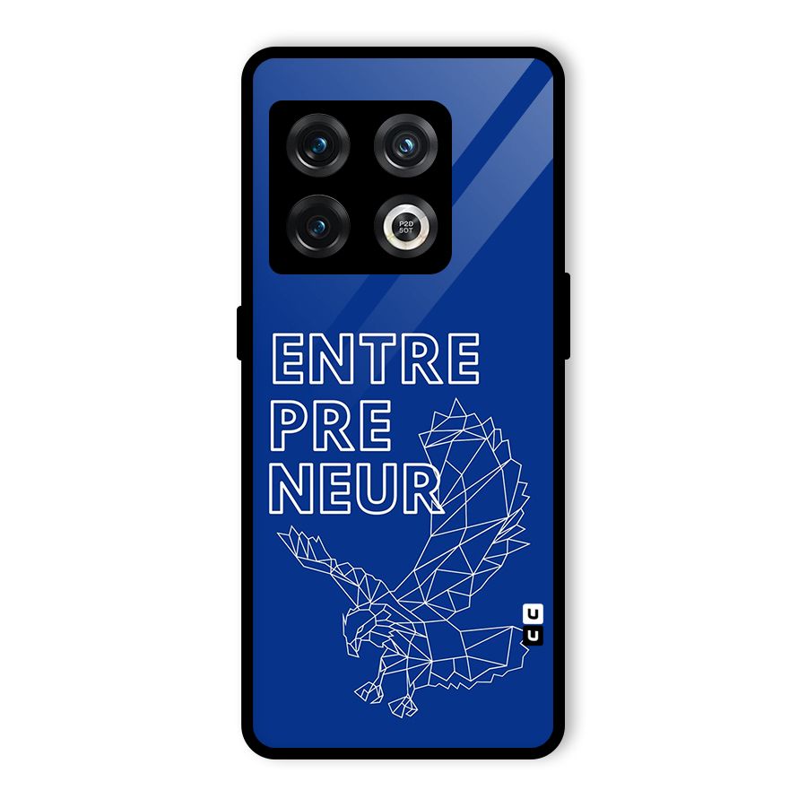 Blue Entrepreneur Glass Back Case for OnePlus 10 Pro 5G