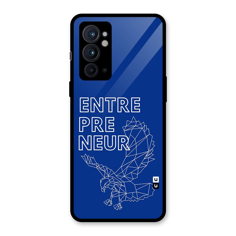 Blue Entrepreneur Glass Back Case for OnePlus 9RT 5G