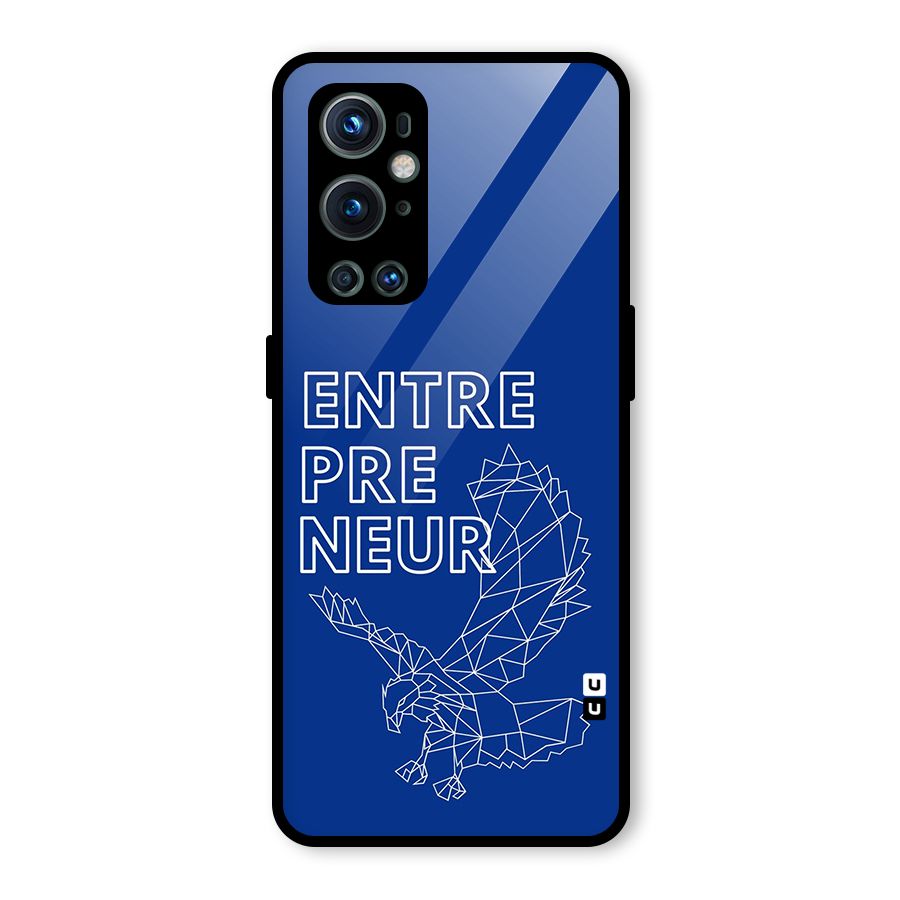 Blue Entrepreneur Glass Back Case for OnePlus 9 Pro