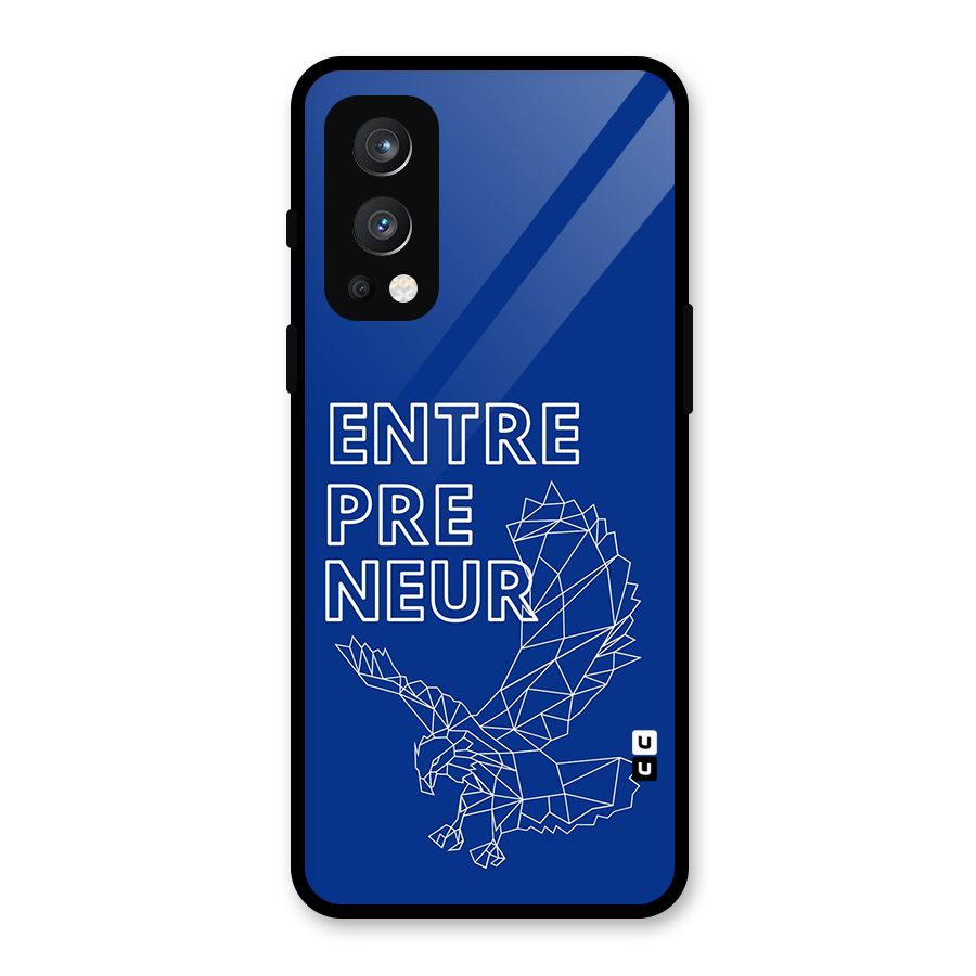 Blue Entrepreneur Glass Back Case for OnePlus Nord 2 5G