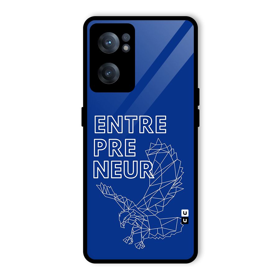 Blue Entrepreneur Glass Back Case for OnePlus Nord CE 2 5G