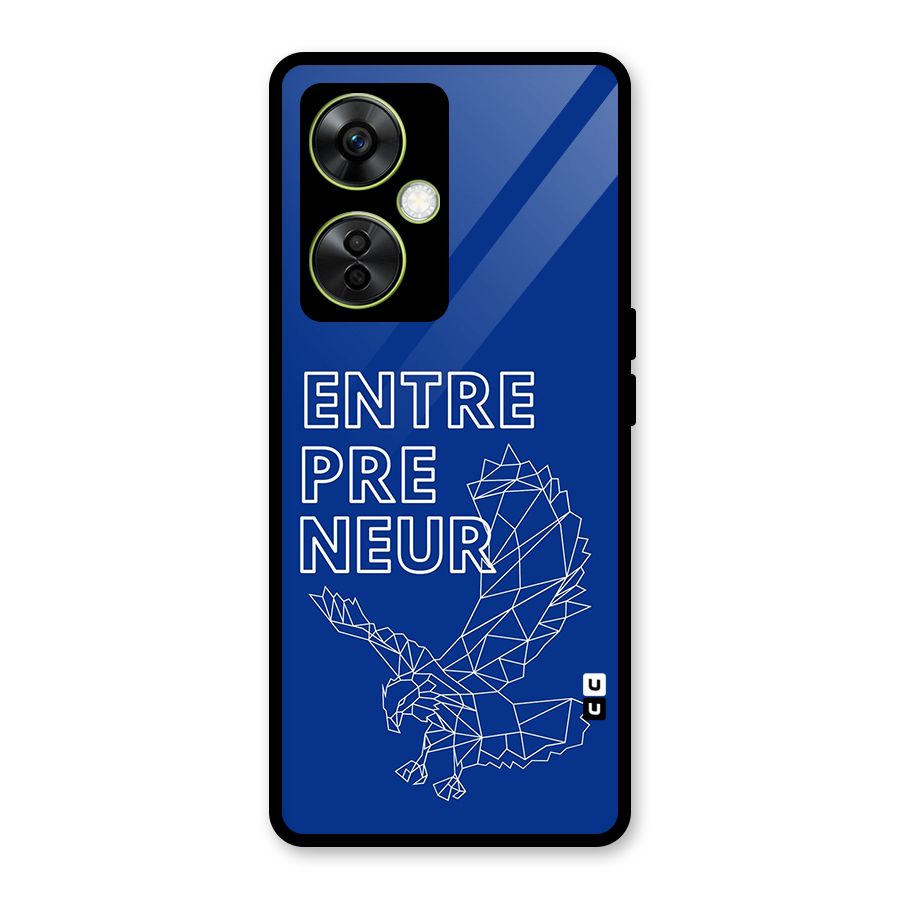 Blue Entrepreneur Glass Back Case for OnePlus Nord CE 3 Lite
