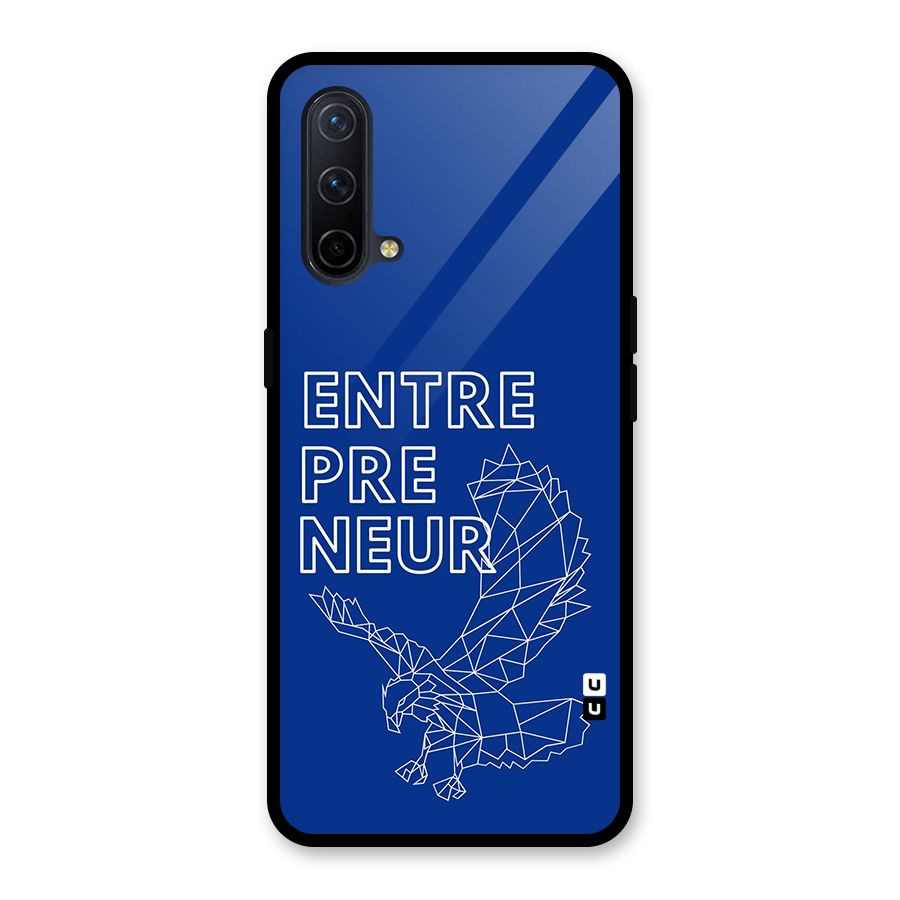 Blue Entrepreneur Glass Back Case for OnePlus Nord CE 5G