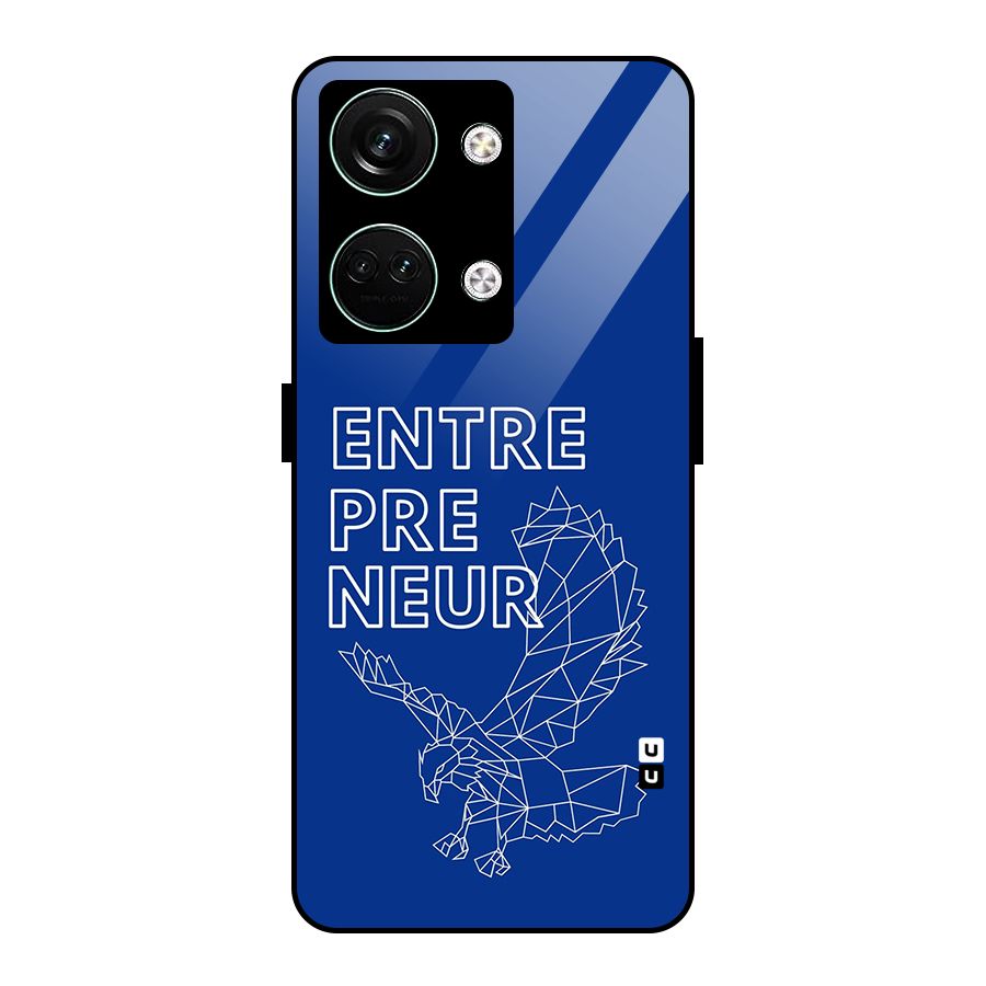 Blue Entrepreneur Glass Back Case for Oneplus Nord 3