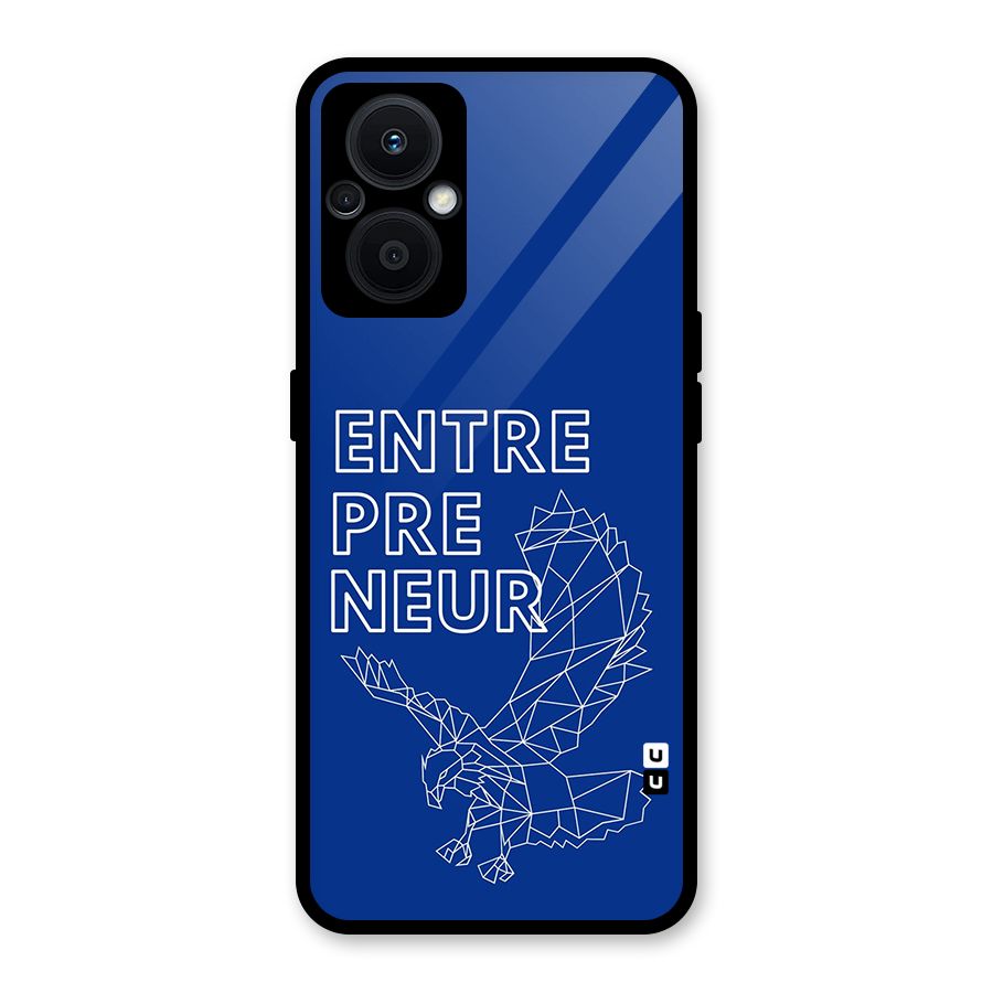 Blue Entrepreneur Glass Back Case for Oppo F21s Pro 5G