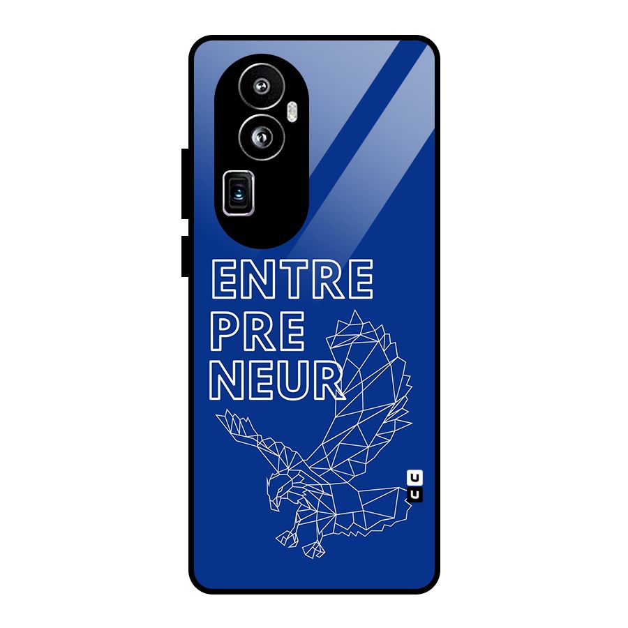 Blue Entrepreneur Glass Back Case for Oppo Reno10 Pro Plus