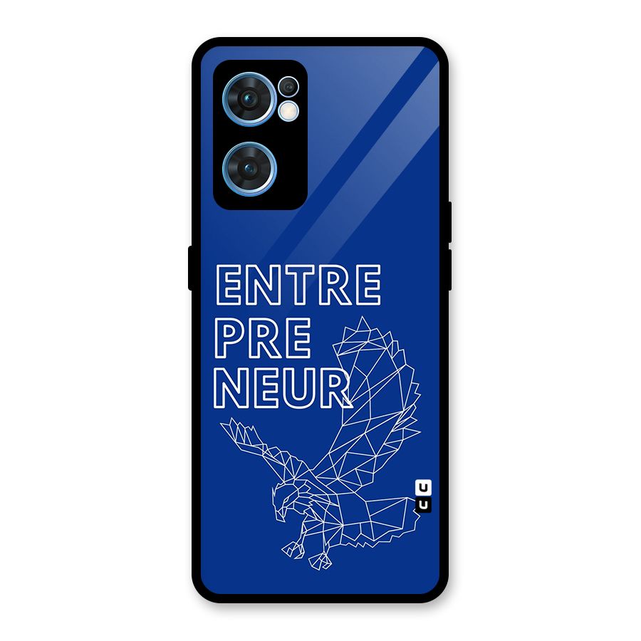 Blue Entrepreneur Glass Back Case for Oppo Reno7 5G