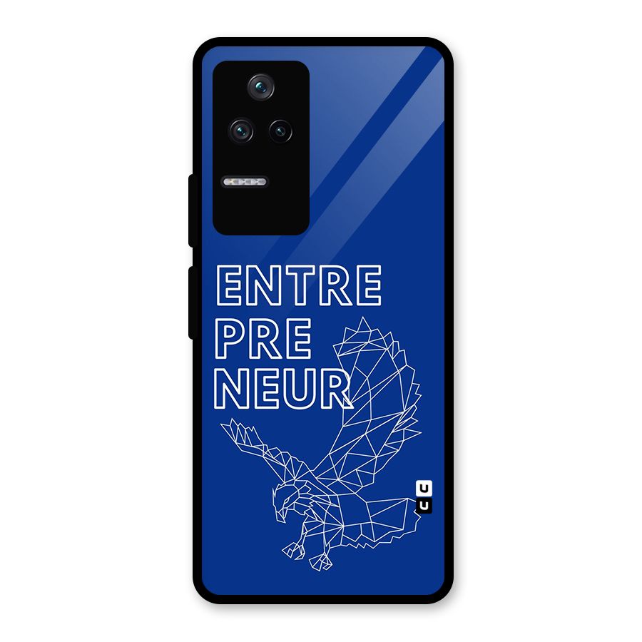 Blue Entrepreneur Glass Back Case for Poco F4 5G