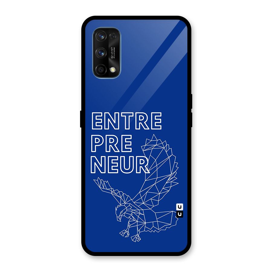 Blue Entrepreneur Glass Back Case for Realme 7 Pro