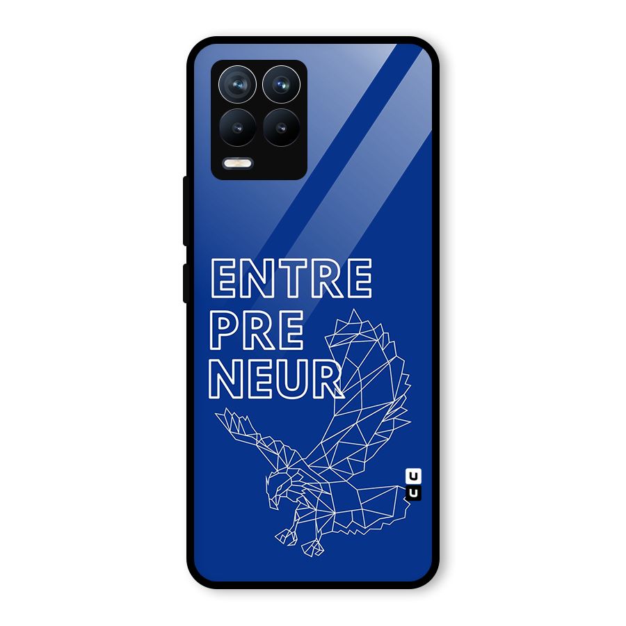 Blue Entrepreneur Glass Back Case for Realme 8 Pro