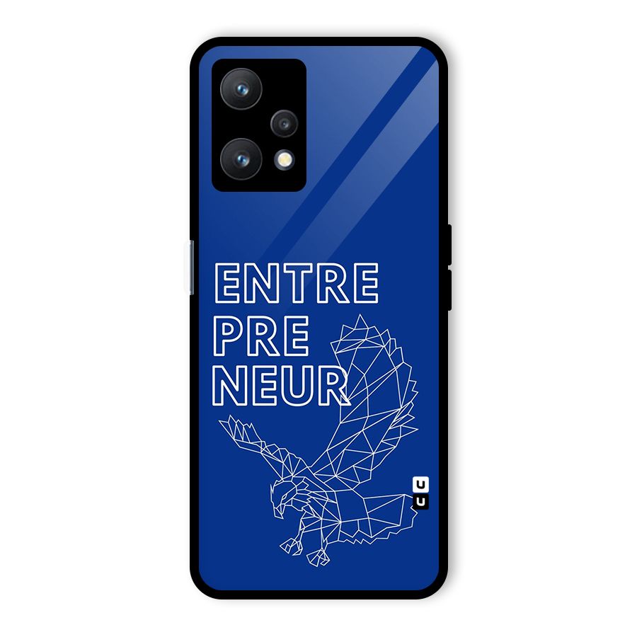 Blue Entrepreneur Glass Back Case for Realme 9 Pro 5G
