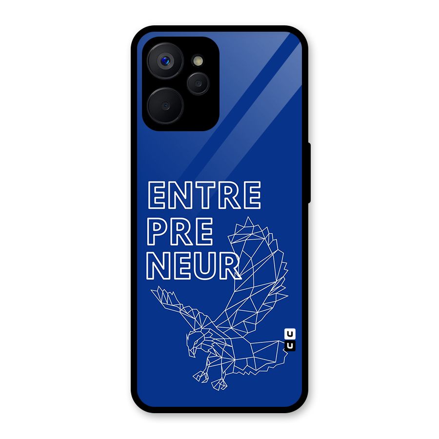 Blue Entrepreneur Glass Back Case for Realme 9i 5G
