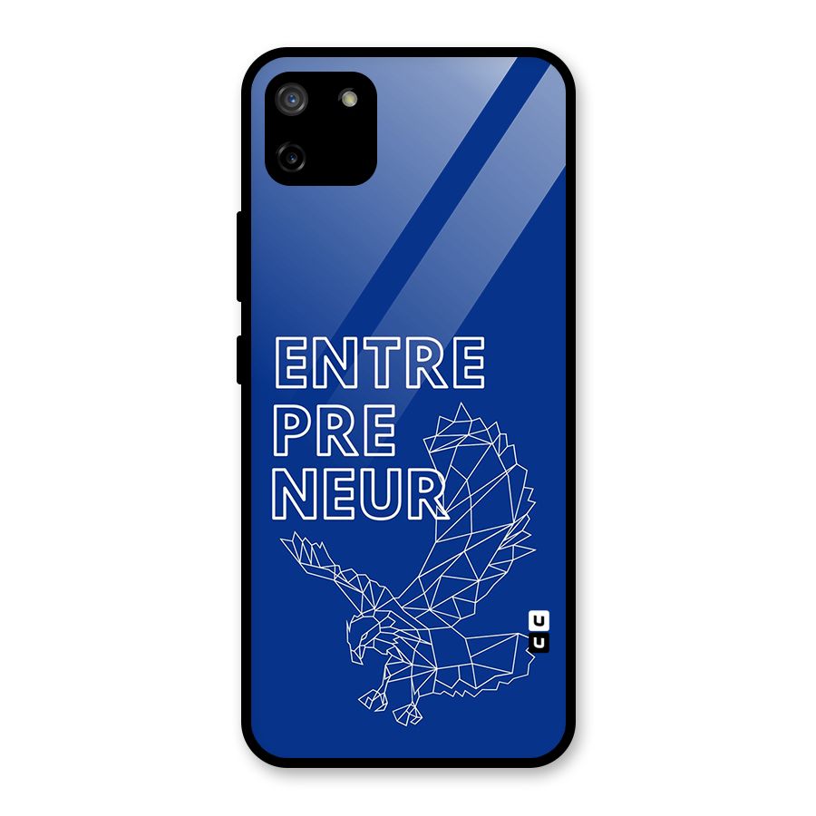 Blue Entrepreneur Glass Back Case for Realme C11