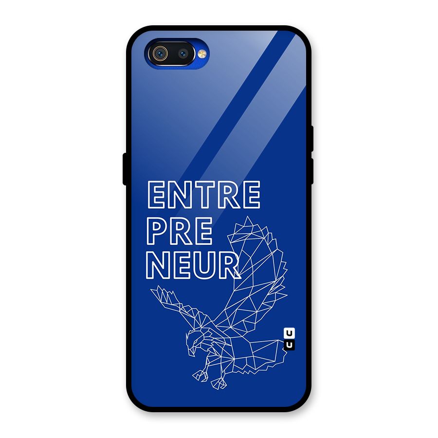 Blue Entrepreneur Glass Back Case for Realme C2