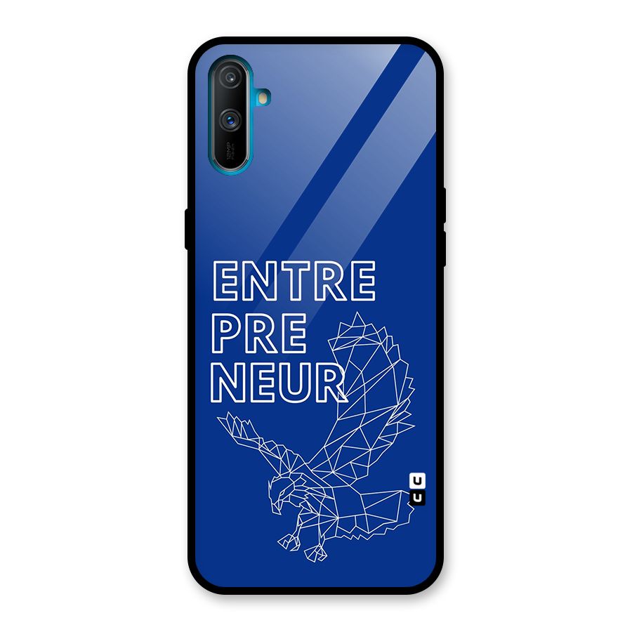 Blue Entrepreneur Glass Back Case for Realme C3