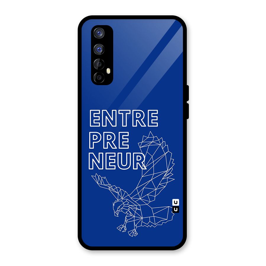 Blue Entrepreneur Glass Back Case for Realme Narzo 20 Pro