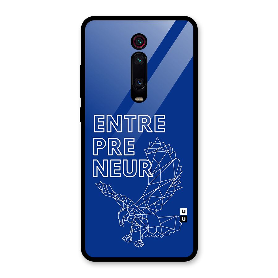 Blue Entrepreneur Glass Back Case for Redmi K20 Pro