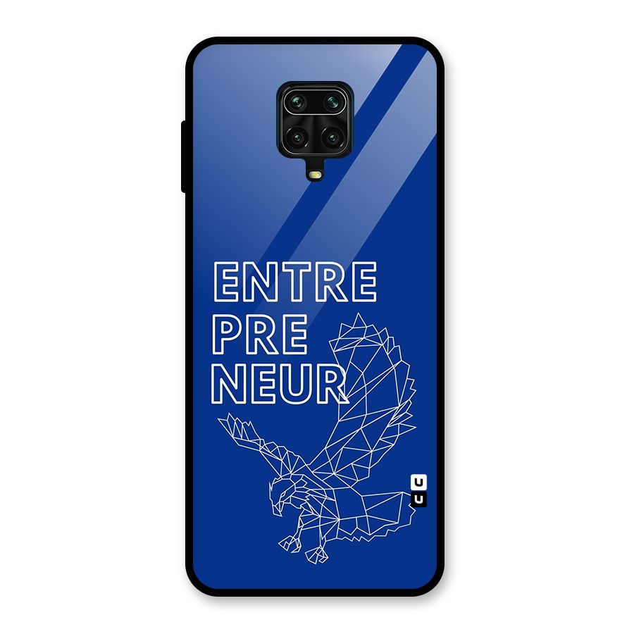 Blue Entrepreneur Glass Back Case for Redmi Note 10 Lite