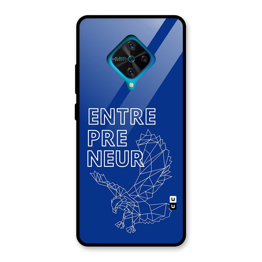 Blue Entrepreneur Glass Back Case for Vivo S1 Pro