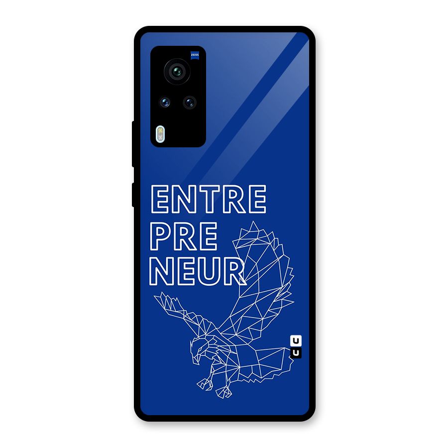 Blue Entrepreneur Glass Back Case for Vivo X60 Pro