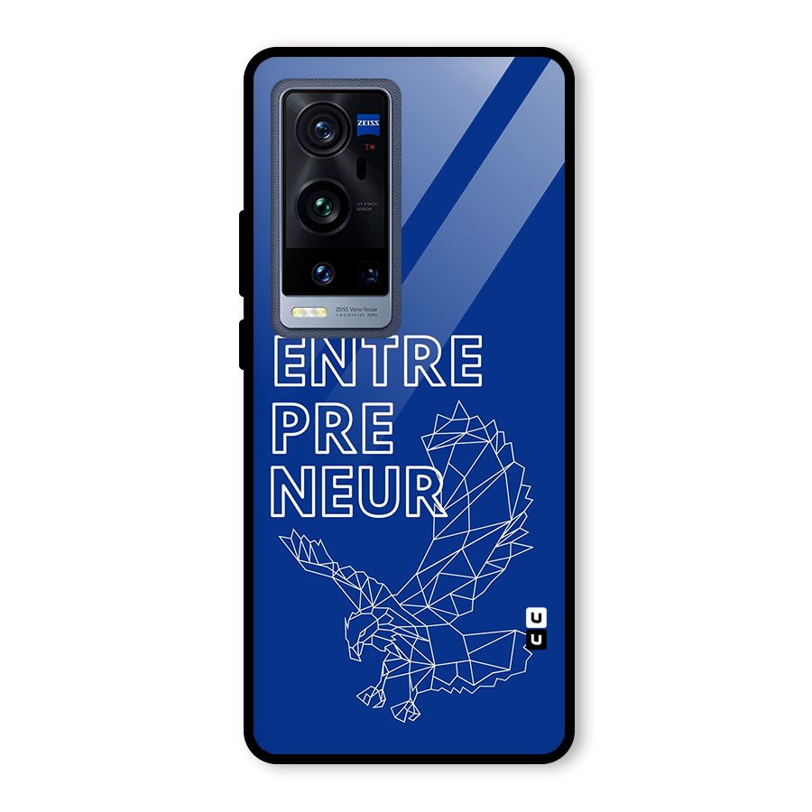 Blue Entrepreneur Glass Back Case for Vivo X60 Pro Plus